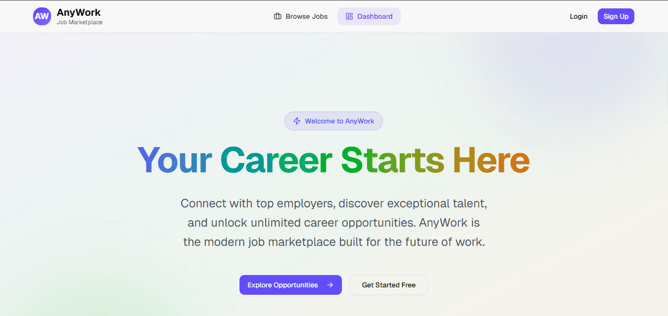 AnyWork - Job Board Platform