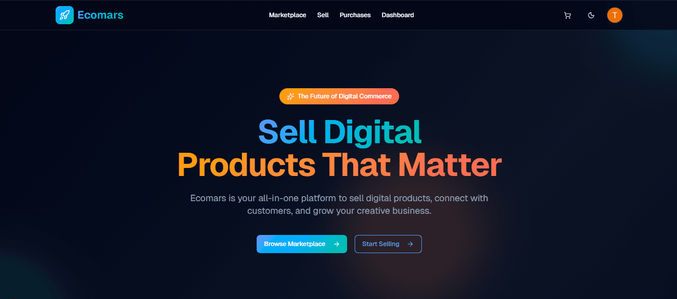 Ecomars - Digital Marketplace